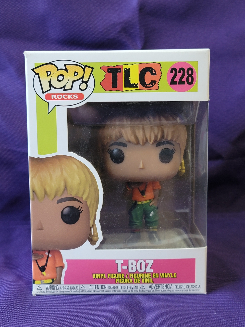 Funko Pop! Rocks TLC T-Boz Vinyl Figure - Blonde, Orange & Green